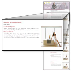 Mise en page avec images et prix